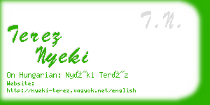 terez nyeki business card